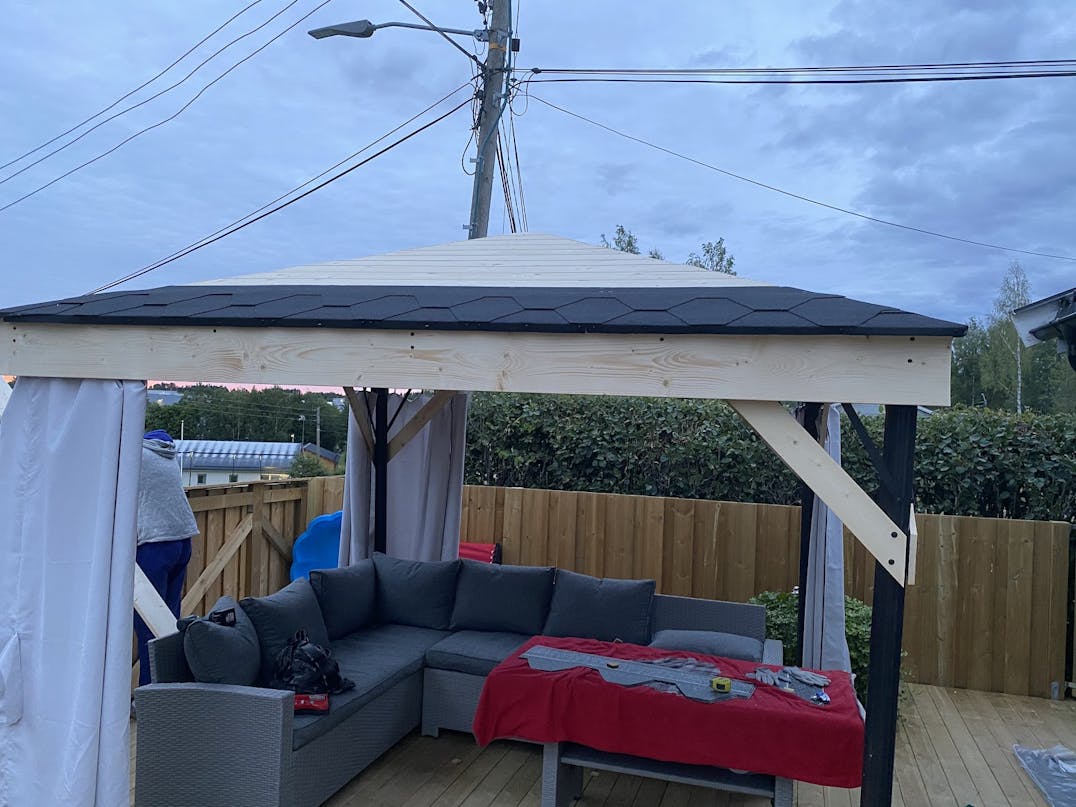 Hårdt tag pavillon Pavillon med hårdt tag